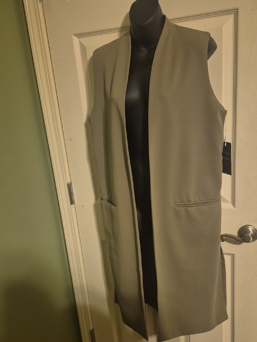 Cavalini Olive Green Sleeveless Long Vest
